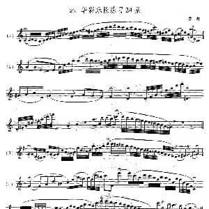 萨克斯谱 | 萨克斯练习曲合集 5—26 华彩乐段练习24条 费林