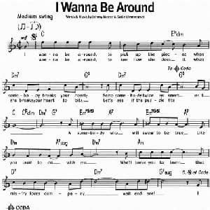 蓝调音乐:I Wanna Be Around_外国歌谱