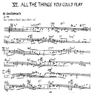 萨克斯谱 | ALL THE THINGS YOU COULD PLAY
