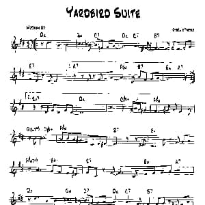 YARDBIRD SUITE 降B爵士乐谱