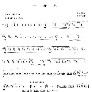 一枝花 唢呐谱 任同祥编曲 陈家齐记谱版 任同祥编曲 陈家齐记谱
