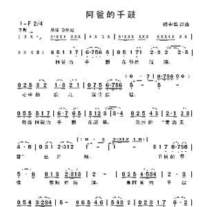 阿爸的手鼓_歌曲简谱_词曲:佟中华 佟中华