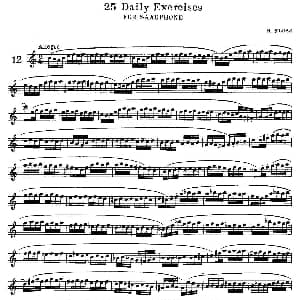 萨克斯谱 | klose 25首萨克斯练习曲 12