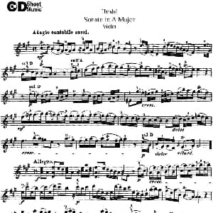 小提琴谱 | Violin Sonata No.5 in A major