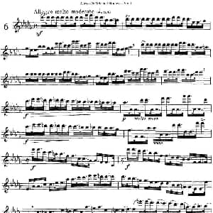 长笛曲谱 | 阿尔泰斯26首精选长笛练习曲 NO.6 Altes 阿尔泰斯