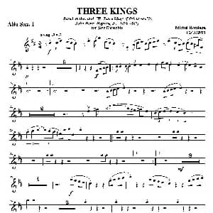 萨克斯谱 | THREE KINGS 第一中音萨克斯分谱