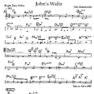 John's Waltz 钢琴谱