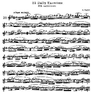 萨克斯谱 | klose 25首萨克斯练习曲 20