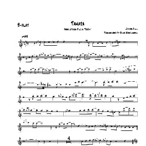 萨克斯谱 | Tamara 次中音萨克斯