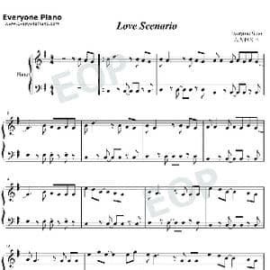 Love scenario_歌谱投稿_词曲:B.I・BOBBY・MOT MAL・ZERO B.I・MILLENNIUM・SEUNG