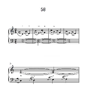 装饰音练习 58 钢琴谱