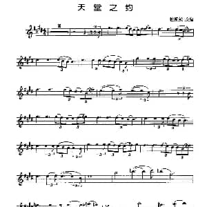 萨克斯谱 | 天堂之约 杜银鲛改编版 杜银鲛改编