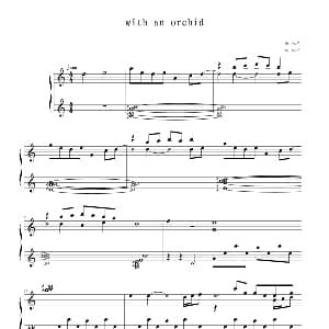 With An Orchid 钢琴谱 雅尼作曲 林丰