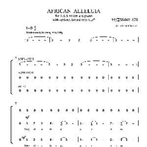 非洲赞歌合唱谱_歌曲简谱