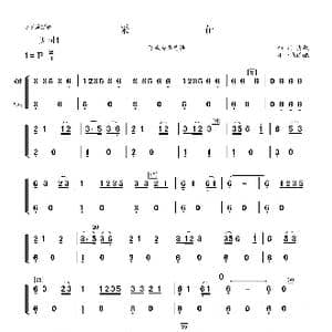 采花贝司分谱_歌曲简谱