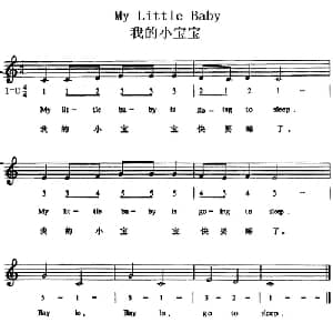 My Little Baby_外国歌谱