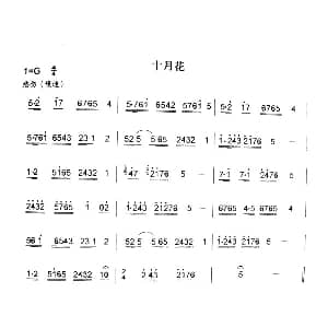 十月花 秦腔弦乐曲牌
