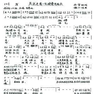 天边边有一队骑着马的兵_歌谱投稿_词曲:李官明 施仁明