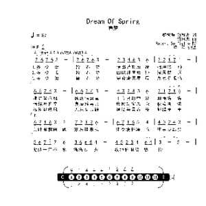 Dream Of Spring_歌曲简谱_词曲: 许冠杰