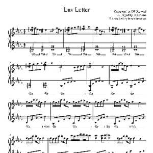 Luv Letter_歌谱投稿_词曲:纯音乐 DJ Okawari