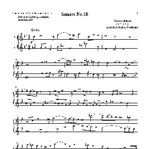萨克斯谱 | Sonate Nr.10 二重奏