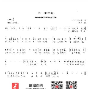 采一束鲜花_歌曲简谱_词曲:肖纬 从者甲 晓丹