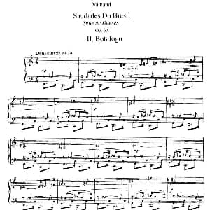 Saudados do Brasil Op.67 钢琴谱 达律斯 米约