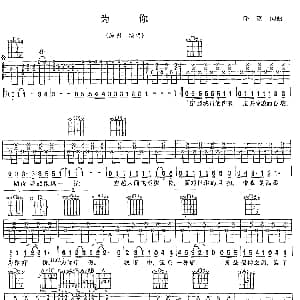为你 吉他谱 陈明 浮克 浮克