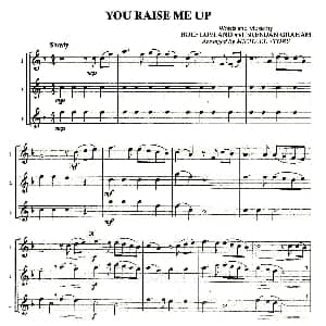 萨克斯谱 | You Raise Me Up 三重奏