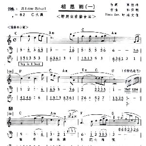 相思雨 钢琴谱 郭信明曲 林文信
