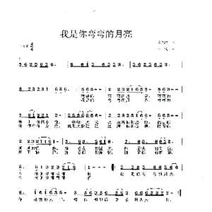 我是你弯弯的月亮_歌曲简谱_词曲:陈兴玲 李戈