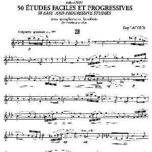 萨克斯谱 | Guy Lacour 50 首萨克斯练习曲之28 Guy Lacour