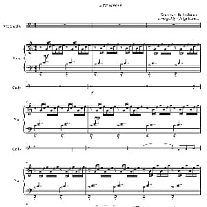 Ave Moria 圣母颂 大提琴独奏 钢琴伴奏 巴赫 古诺