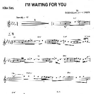 萨克斯谱 | I'm Waiting For You