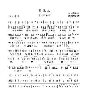 紫浣花_歌曲简谱_词曲:吕国良 吕国良