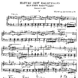 贝多芬钢琴小品Op.119 之五 钢琴谱 贝多芬