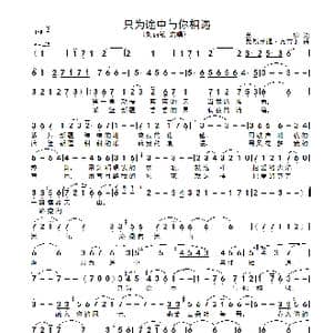 只为途中与你相遇_歌谱投稿