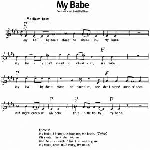 蓝调音乐:My Babe_外国歌谱