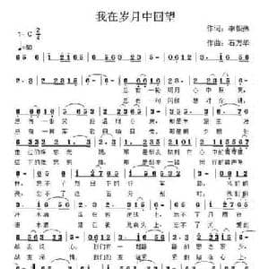 我在岁月中回望_民歌简谱_词曲:银燕 石万华