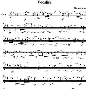 小提琴谱 | vocalise