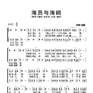 海员与海鸥_歌曲简谱_词曲:付林 付林