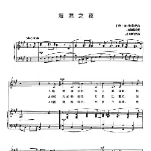 海港之夜 俄罗斯 _外国歌谱_词曲: 俄 索 谢多伊