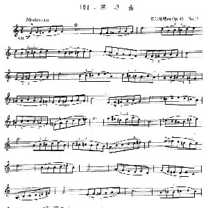 小提琴谱 | 沃尔法特Op45 No16 练习曲 沃尔法特