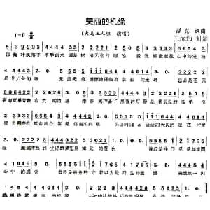 美丽的机缘_通俗唱法乐谱_词曲:浮克 浮克