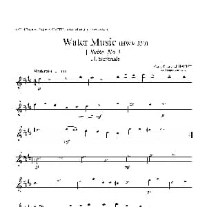 萨克斯谱 | Water Music HWV.350 No.3 中音萨克斯