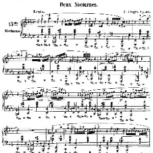 C小调夜曲Op.48-1 钢琴谱 肖邦