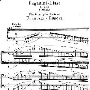 6首帕格尼尼大练习曲 钢琴谱 弗兰茨 李斯特
