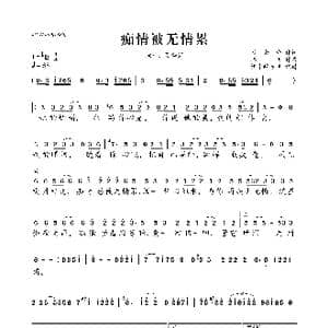 痴情被无情累_歌曲简谱_词曲:乃舍分 滕飞