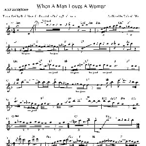 萨克斯谱 | When A Man Loves A Woman 次中音萨克斯