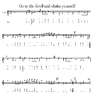 口琴谱 | Go tu the deviland shake yourself 布鲁斯